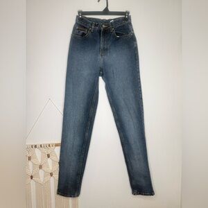 CK Calvin Klein Jeans High Waist Vintage Made in the USA Taper Denim Blue VTG